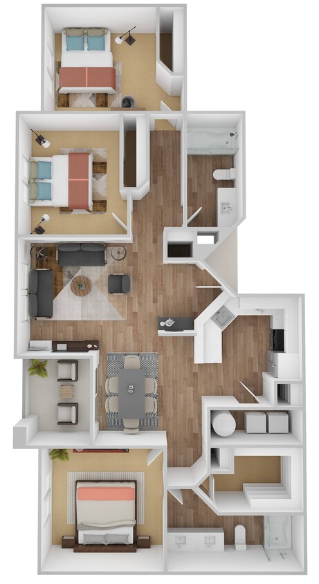 Floor Plan - 3 Bedroom C
