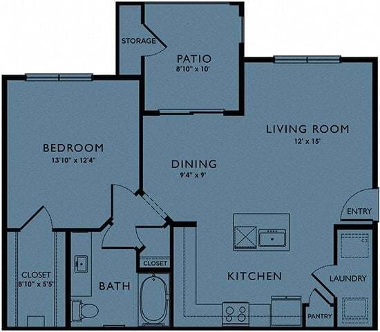 Floor Plan - One-Bedroom (A3)