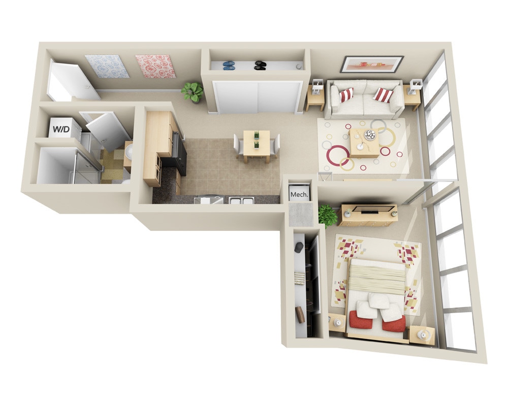 Floor Plan - Highrise A1D