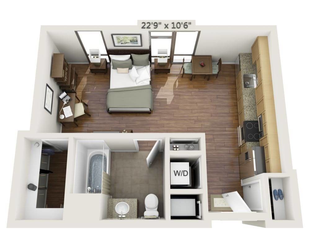 Floor Plan - Studio E1A