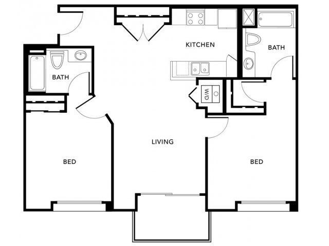 Floor Plan - Plan D-2R (Imperia)