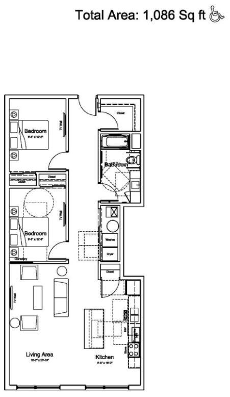 Floor Plan - 203-2B1B