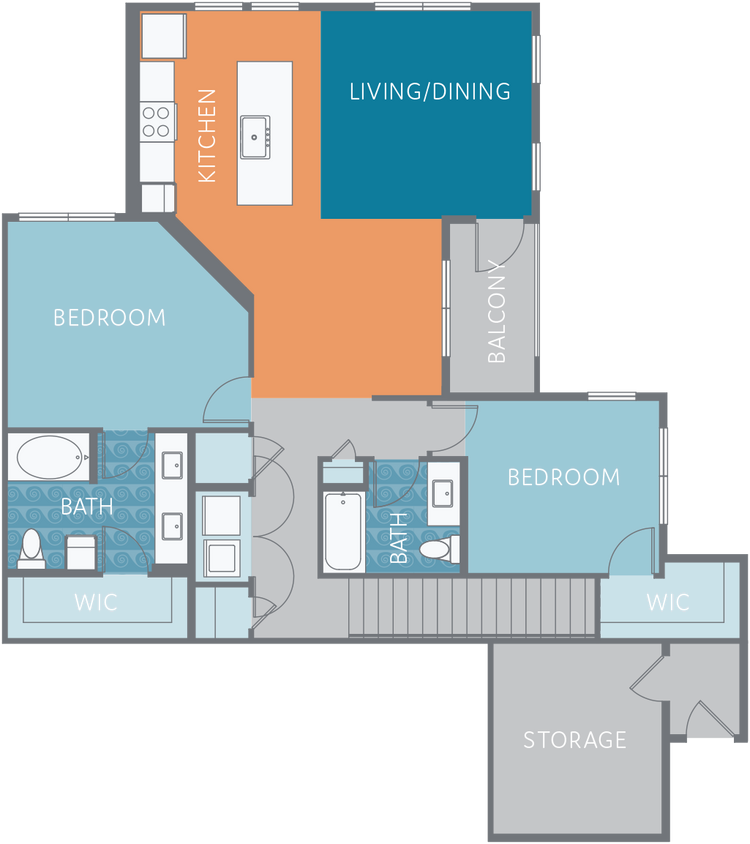 Floor Plan - B1U-BHG
