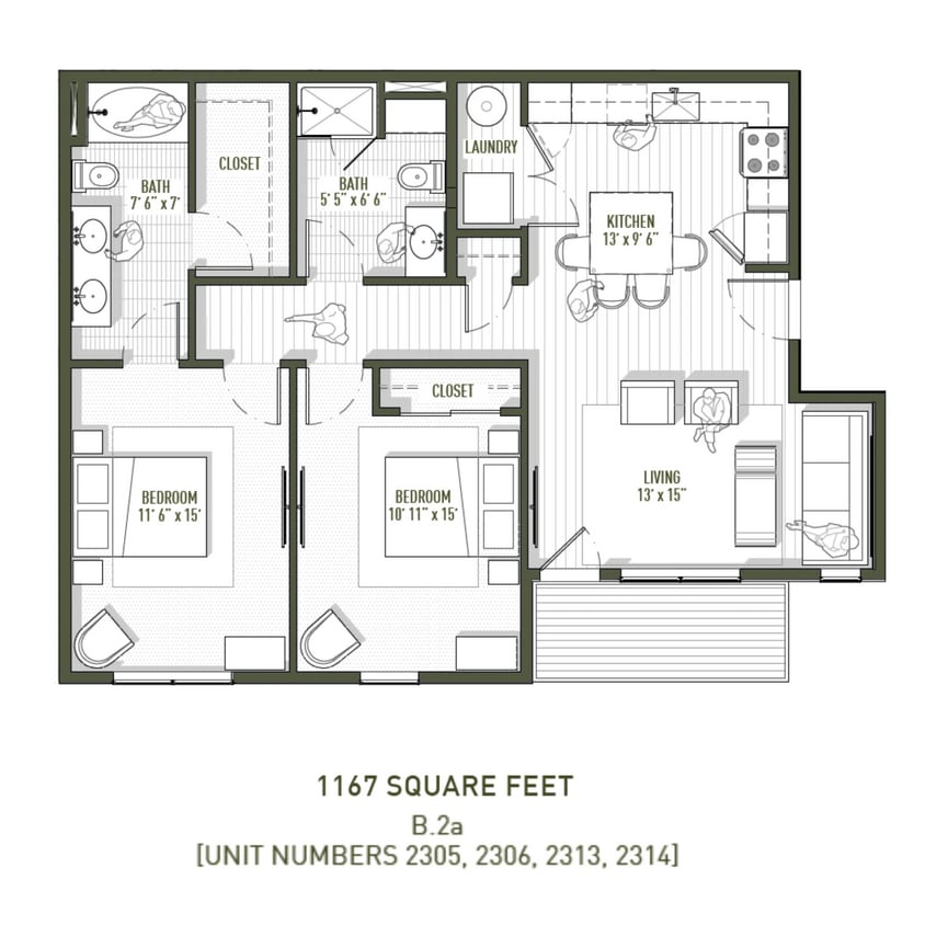 Floor Plan - West 8th - Topaz