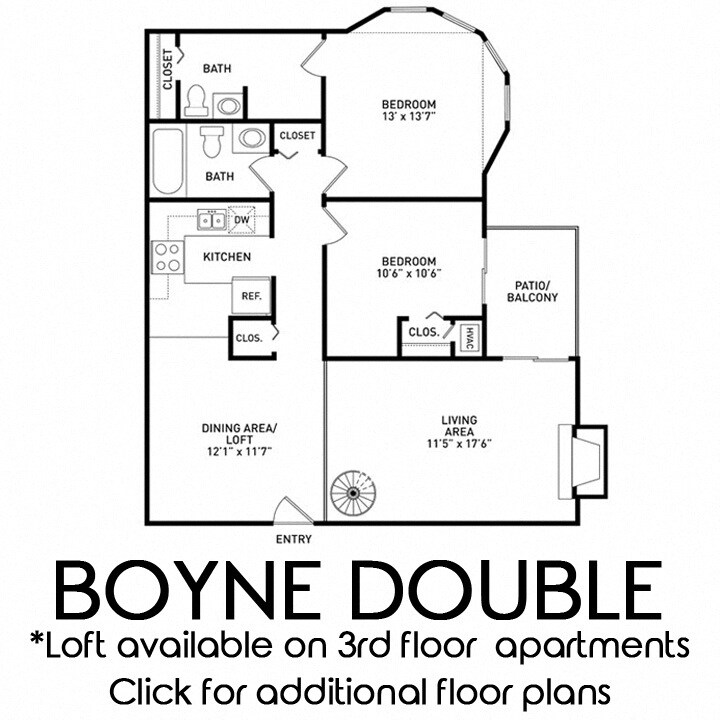 Floor Plan - 2 Bed 1.5 Bath