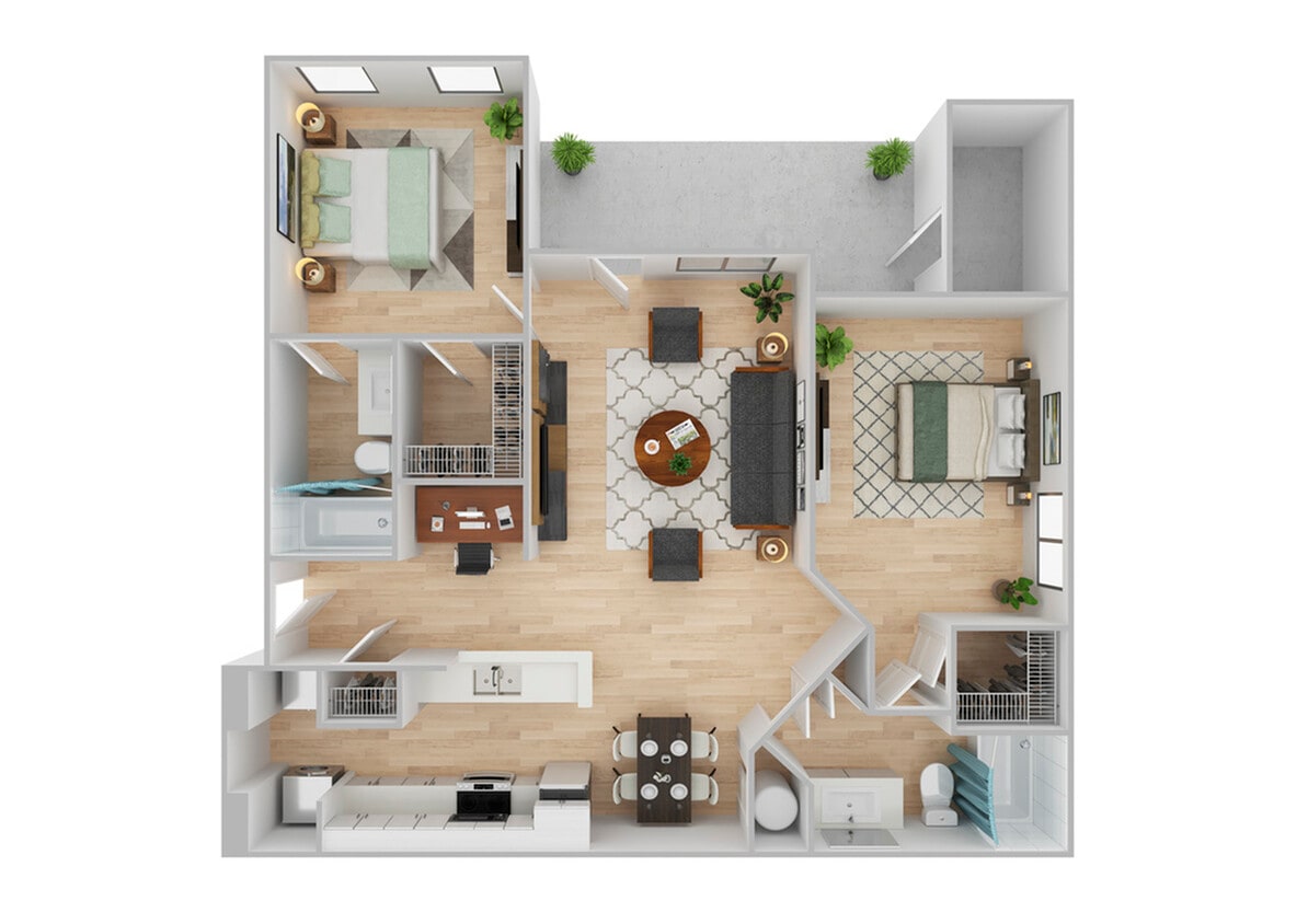 2 Bedroom | 2 Bath | 1097 SF | Renovated - Derby | Renovated