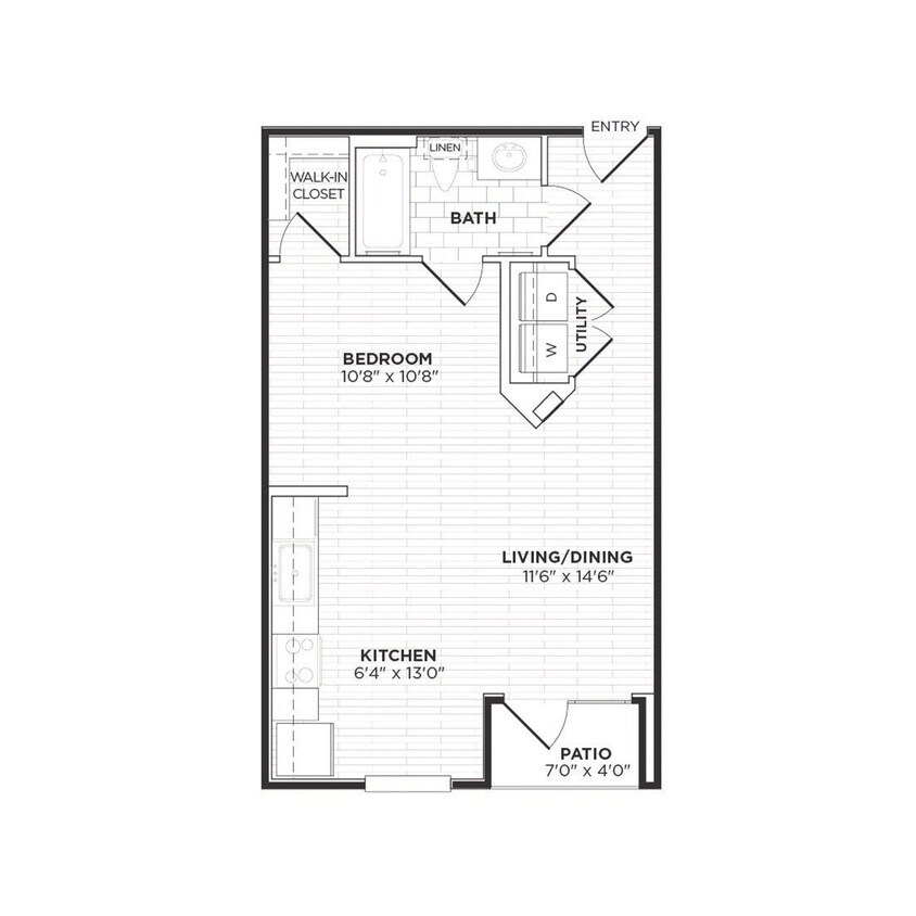 Floor Plan - E1 - Studio