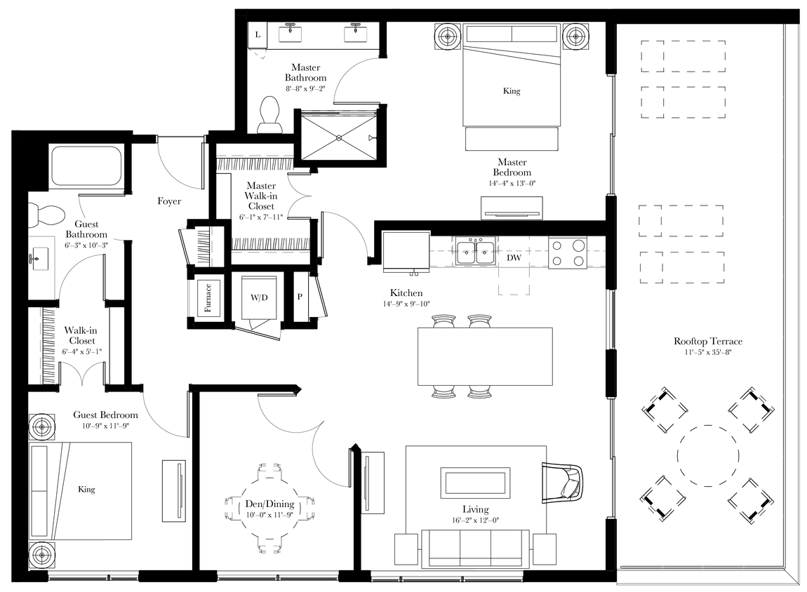 Floor Plan - Foxglove (B16) with Den