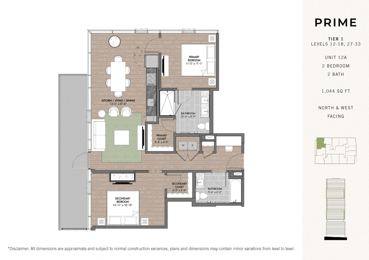 Floor Plan - Prime Two BR Stack 12