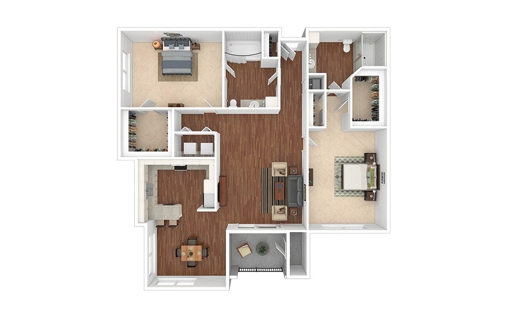 Floor Plan - Wortham - Renovated