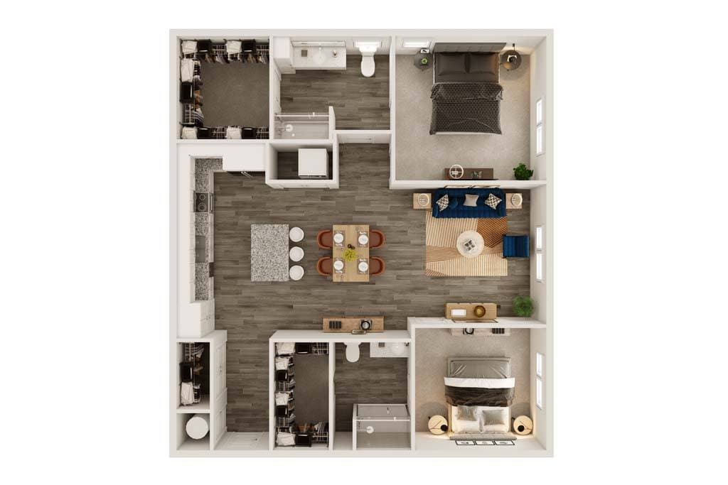 Floor Plan - B8 - SECOND AVE