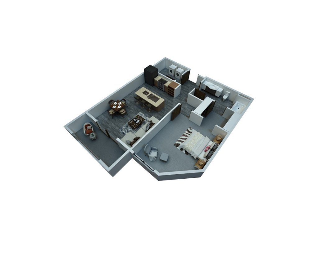 Oasis Apartment Floor Plan - Oasis