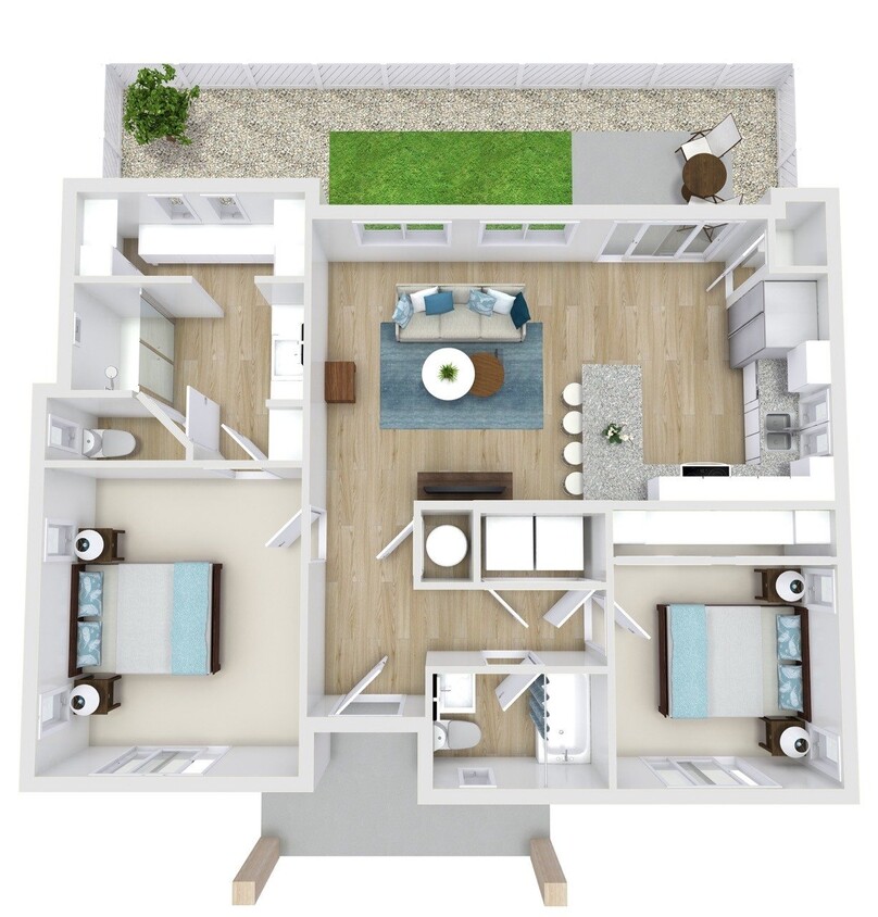 Floor Plan - F2-Furnished