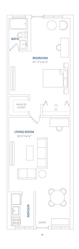 Floor Plan - Residence 64, Floors 1-4