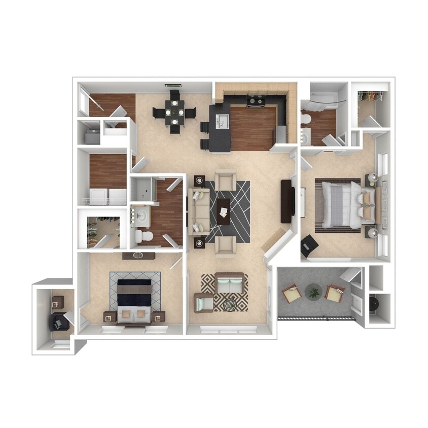 Floor Plan - Cameron-1 A w/Sunroom- Elevato