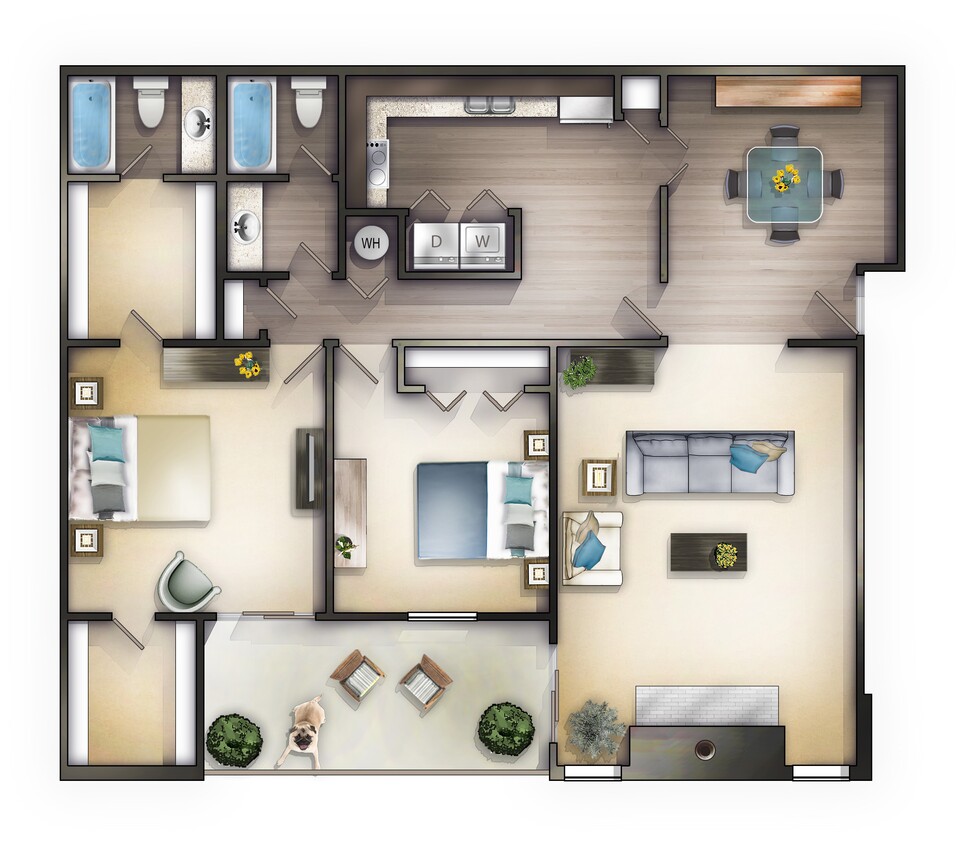 Floor Plan - The Oaks
