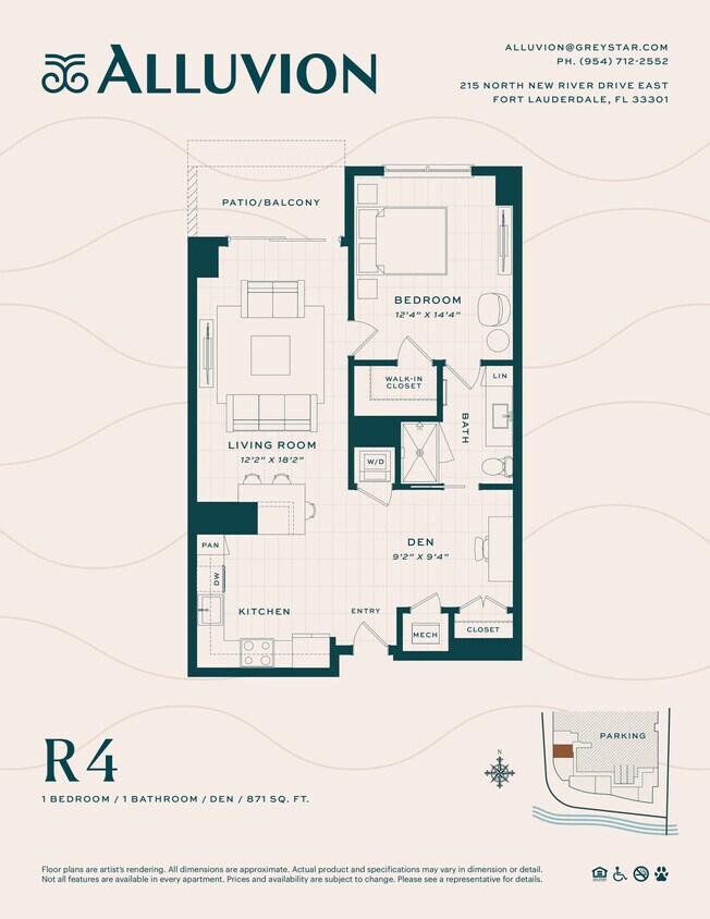 R4 floor plan ALLUVION LAS OLAS - R4