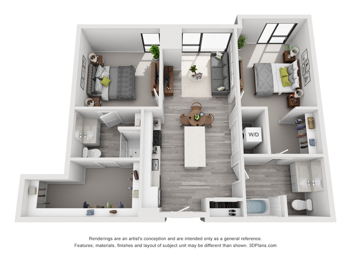 The Glenn - C8 - 2 Beds - 2 Baths - 1065 Sq. ft. - C8
