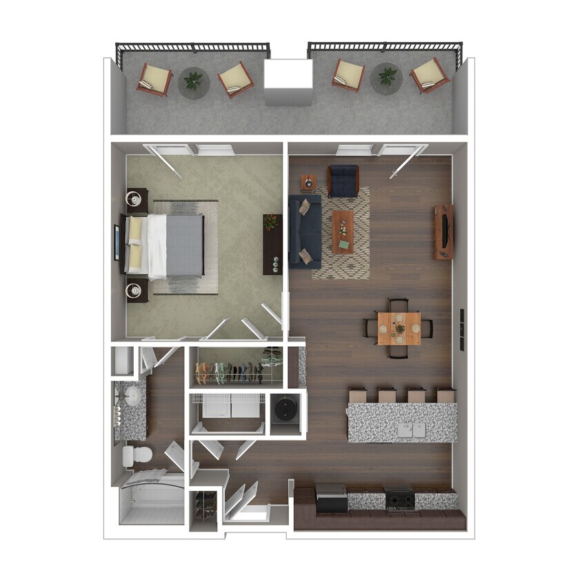 A2 3D Floor Plan - A2