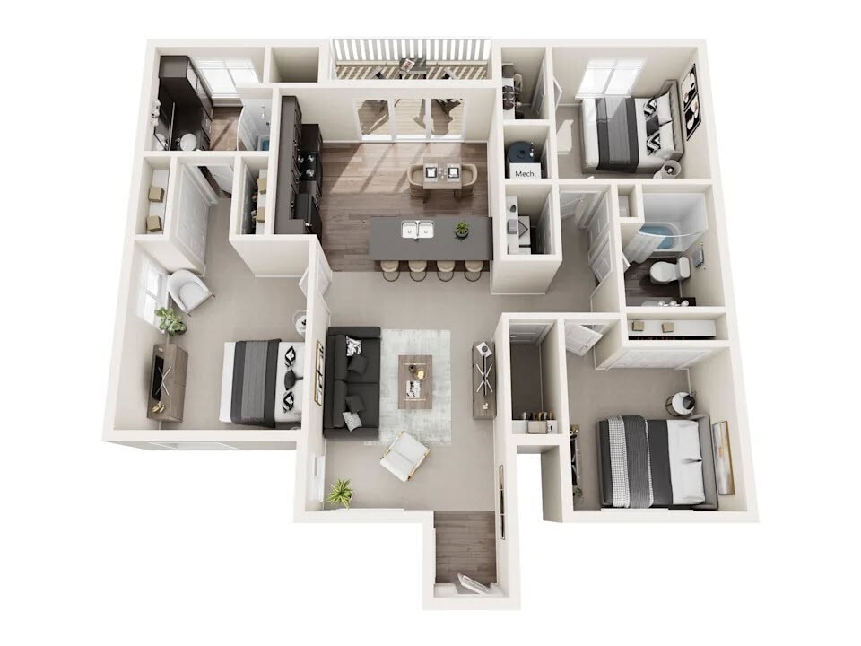 Floor Plan - 3B2B