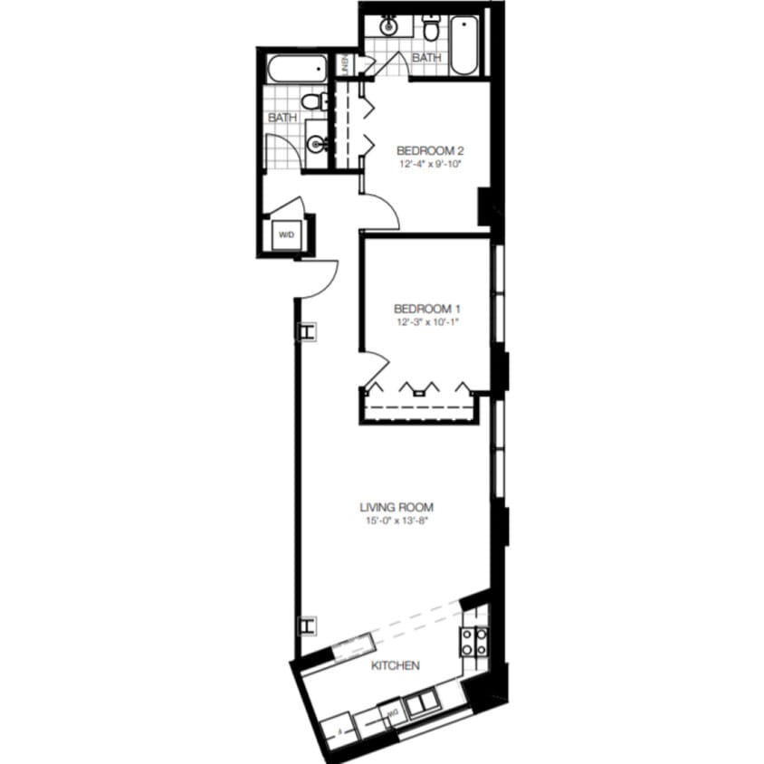 Floor Plan - UNIT 107B