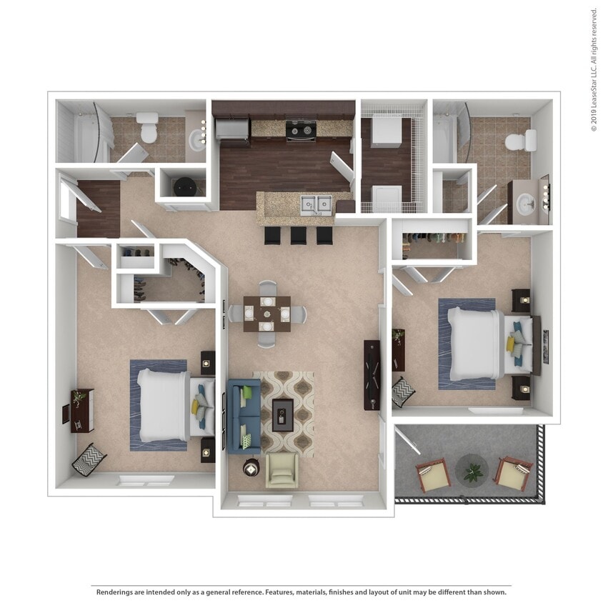 Floor Plan - 2x2 - Henry
