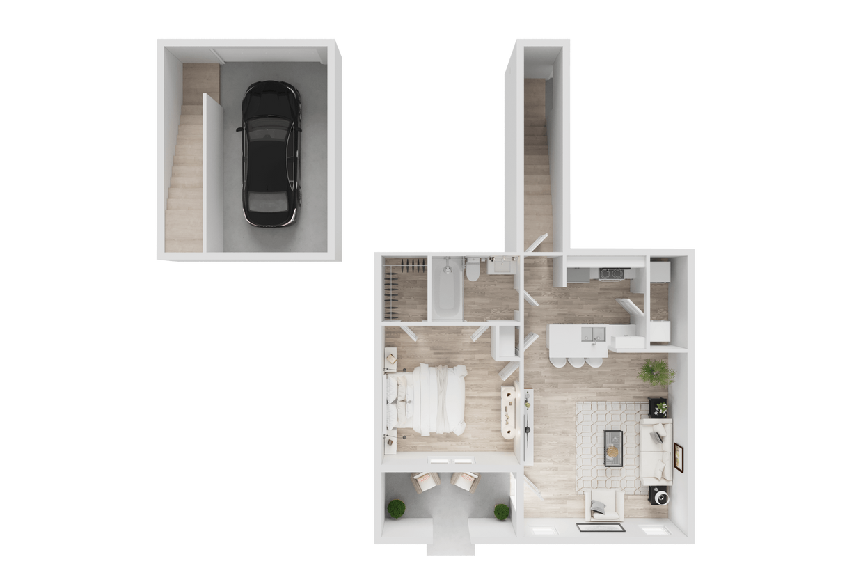 Floor Plan - A1 - Attached Garage