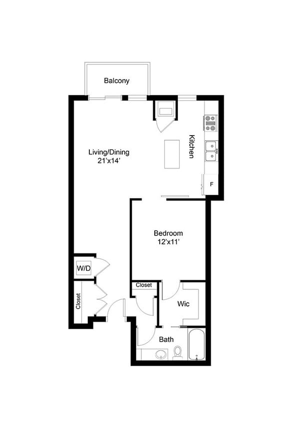 Floor Plan - 1G  1800 Lake