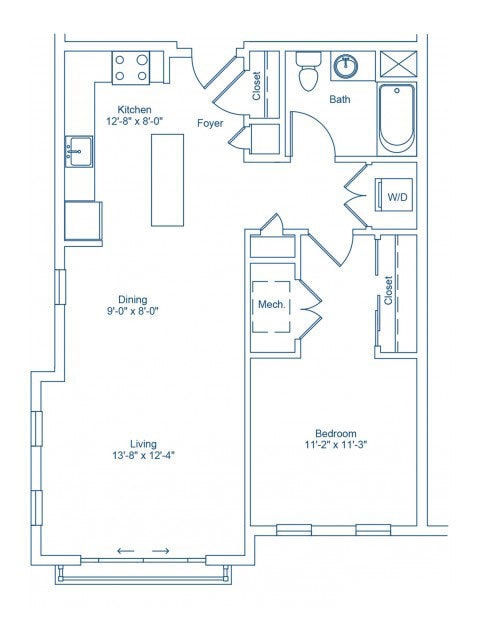 The Shipyard at Port Jeff Harbor - 1-A2 - 1 Beds - 1 Baths - 868 Sq. ft. - 1-A2