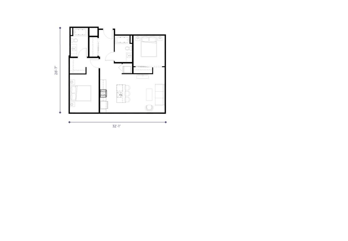 2 Bedroom F - B02