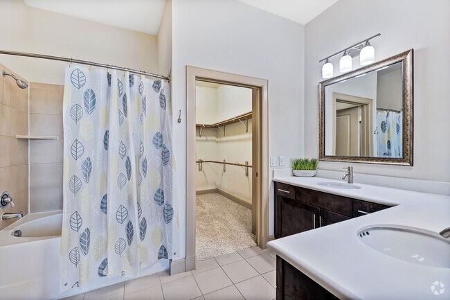 3BR, 2BA - 1,483SF - Primary Bathroom - Domain at Kirby
