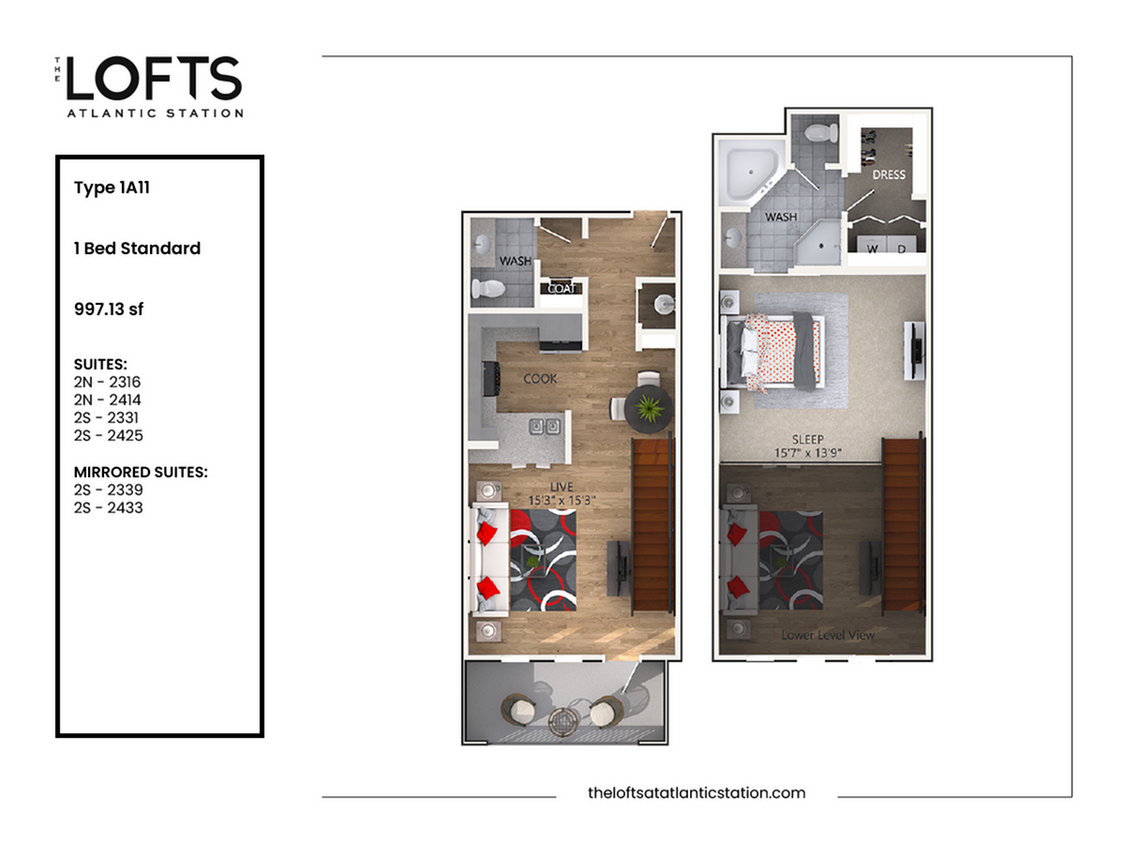 1A11 - 1 Bed Standard - 1A11 - 1 Bed Standard