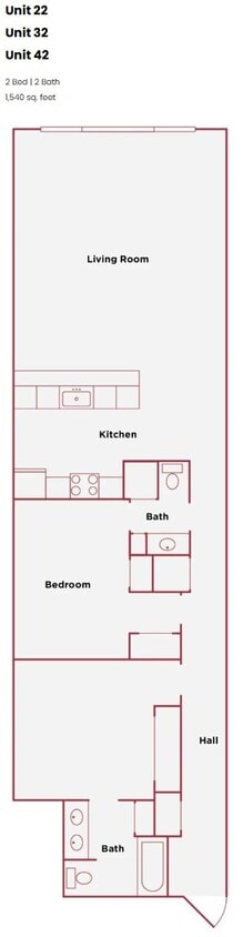 Floor Plan - 2 Bedroom