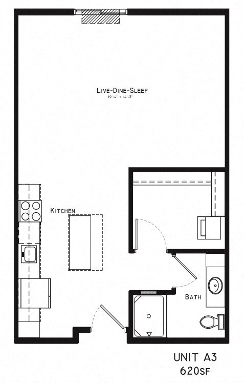 Floor Plan - Studio