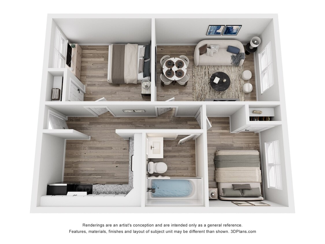 Vista Shores_2x1 B1 - B1 | 2 Bed | 1 Bath | Premium