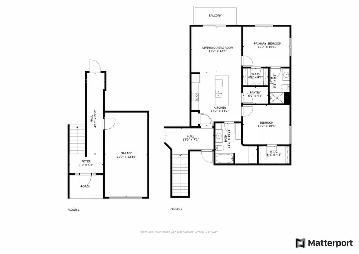 Floor Plan - ARV27 - 2 Bed 2 Bath Corner 1 Stall Det Gar