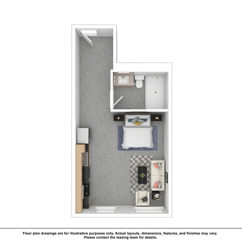 Floor Plan - 0x1 B