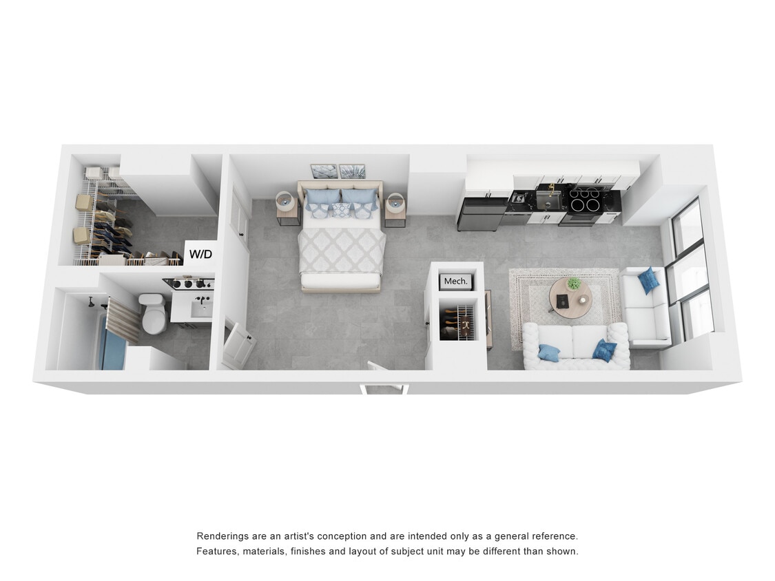 Spencer - Studio, 1 Bath, 622 sq. ft. - Spencer