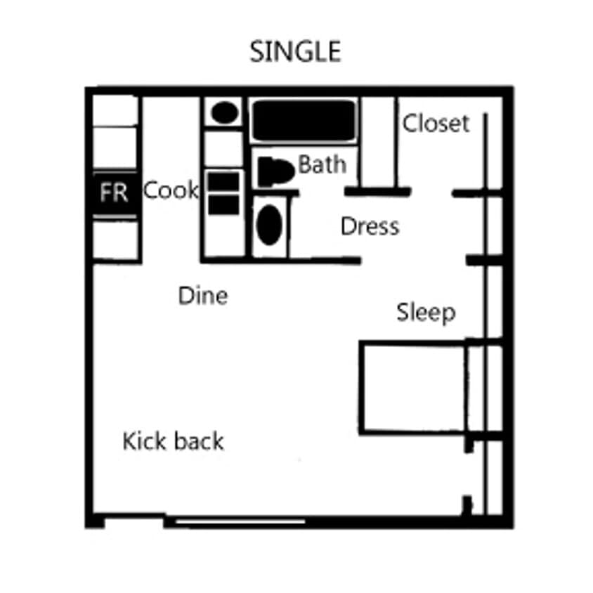 Floor Plan - Apply for this cozy and spaciuos studio apartme...