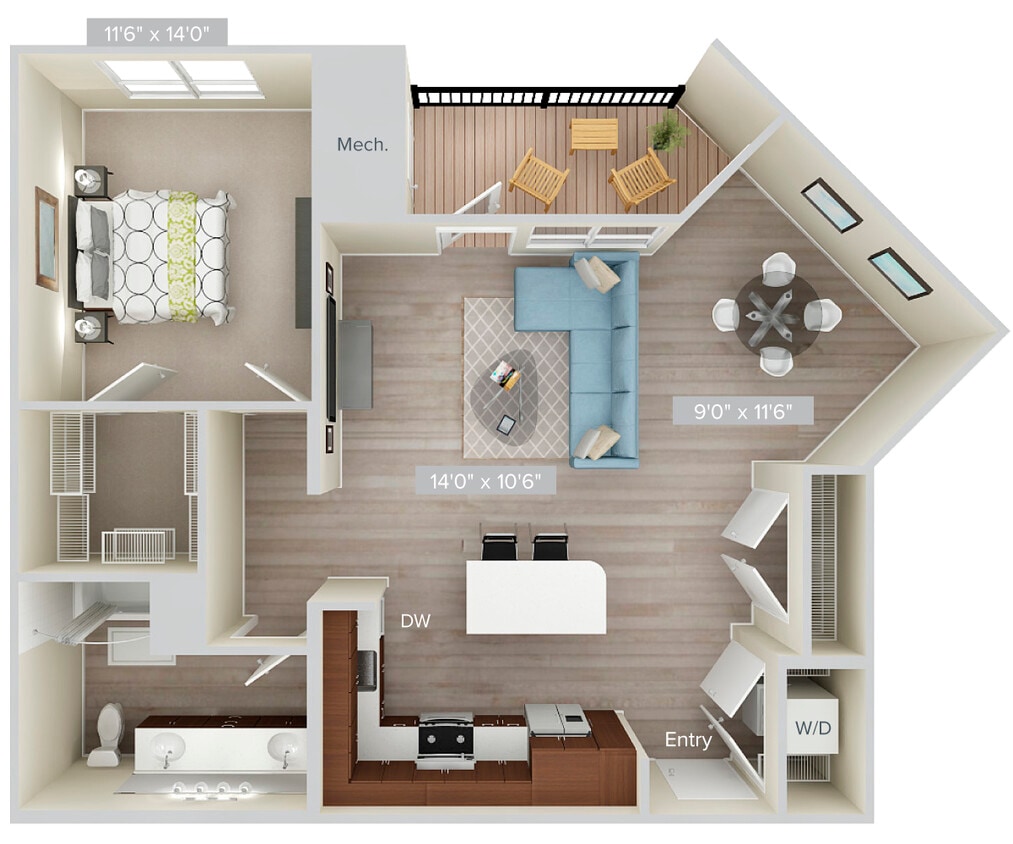 Floor Plan - A8-923-wood