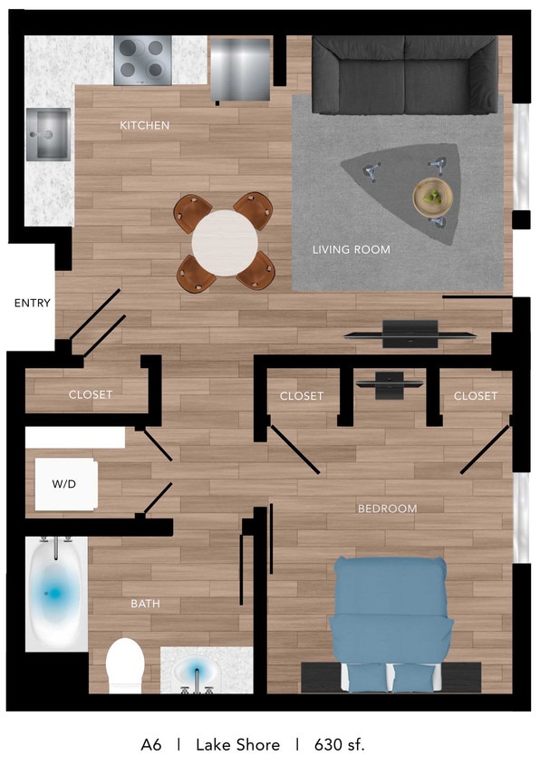 Floor Plan - A6 Lake Shore