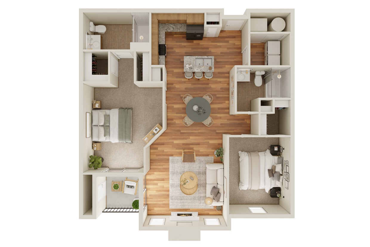 Floor Plan - 2Bdrm - 1115 Building (A)