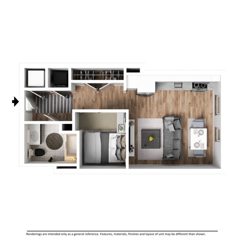 Floor Plan - Francis (c) - Luxury Apartment