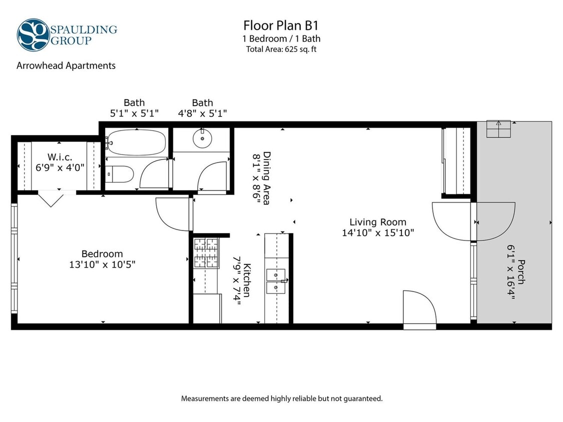 Floor Plan - B1 - 1x1