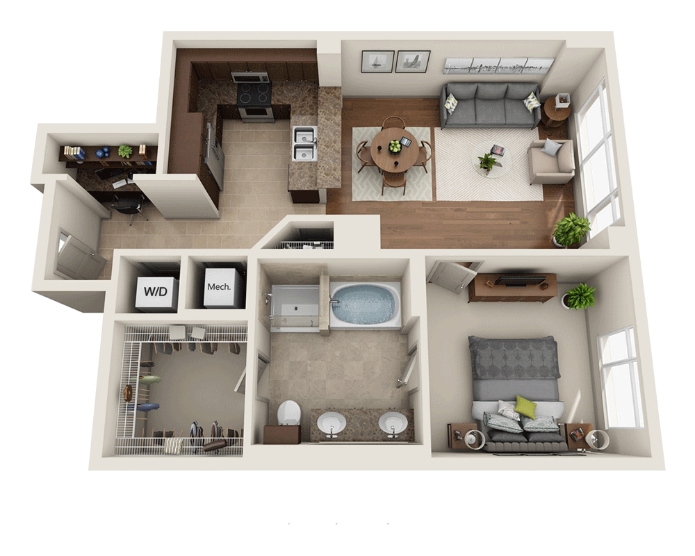 Floor Plan - Plan D (A1D)