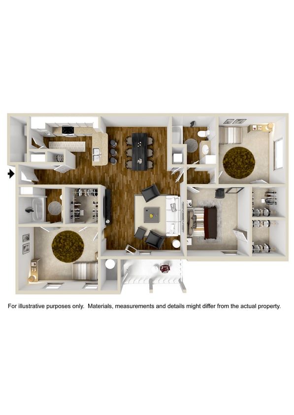 Floor Plan - Three Bedroom
