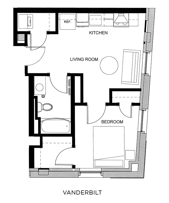 Vanderbilt | 1 Bedroom - Vanderbilt