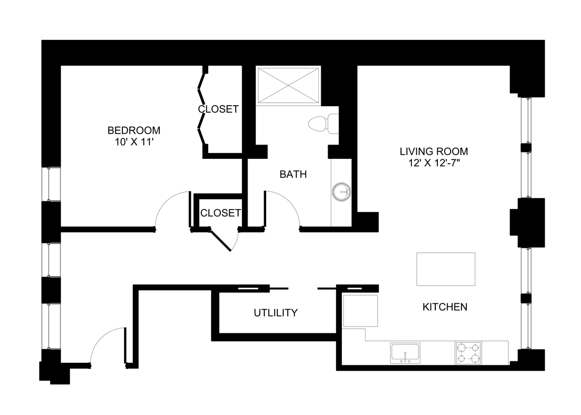 Floor Plan - The Rockefeller East