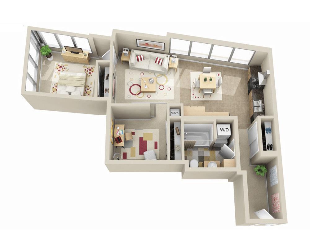 Floor Plan - Highrise A1PD