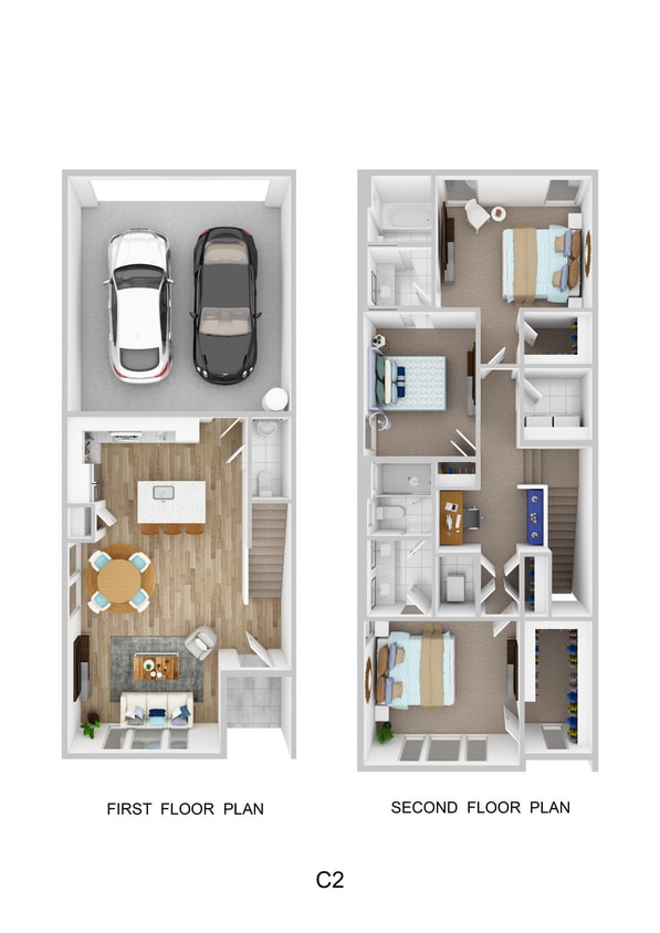 Floor Plan - C2- End Unit